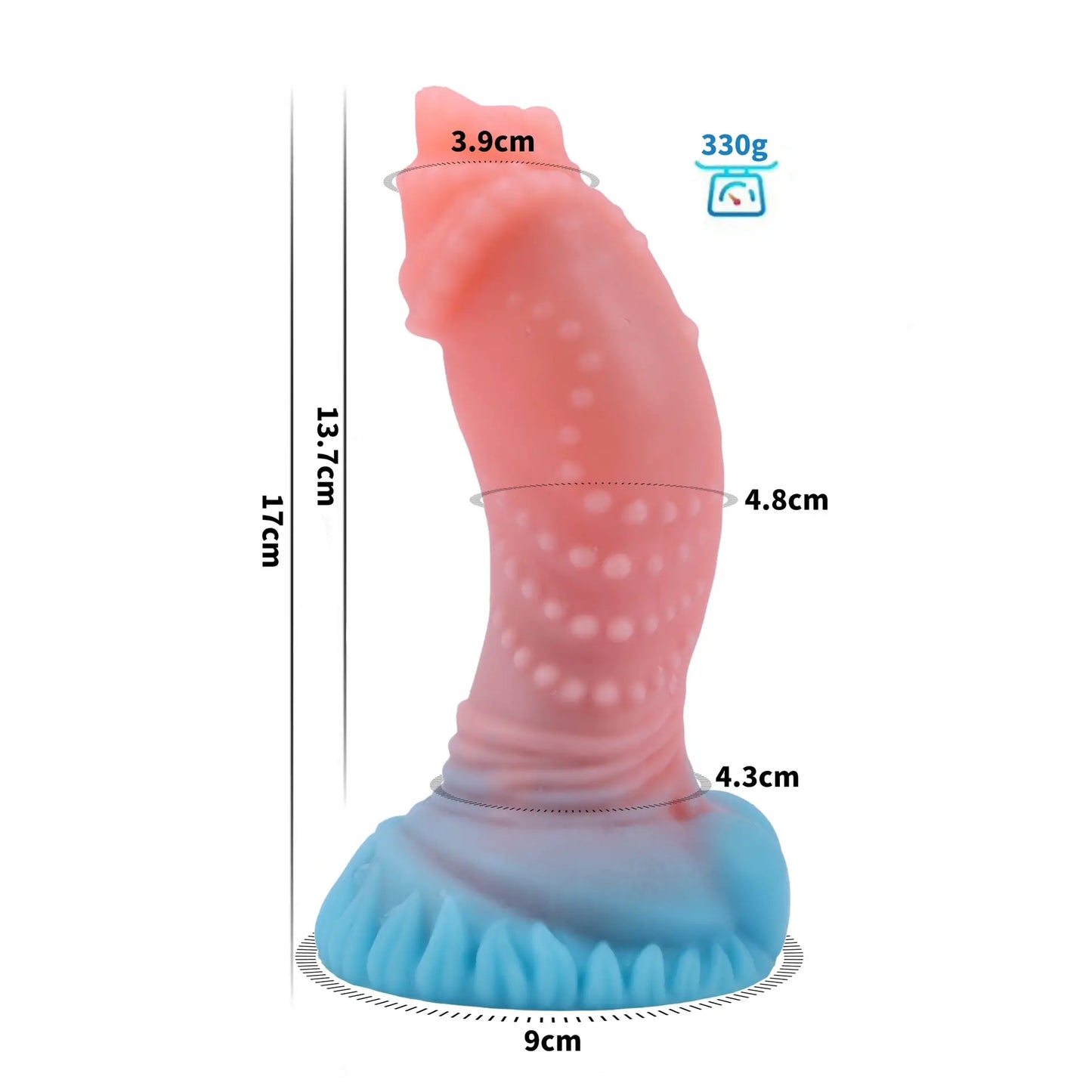 Pearl Granules Fantasy Rooster Dildo 6.7 Inches