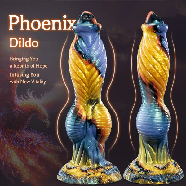 Phoenix - Twisted Unicorn Worship Animal Texture 7 Thrusting Vibrating Big Sucker Monster Dildo 10.23 Inch