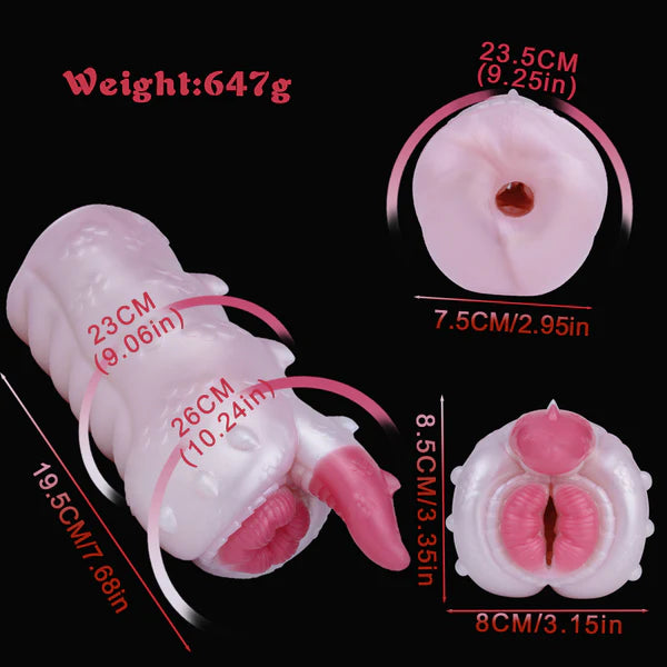Pig Monster Silicone Tongue Penis Blowjob Toy