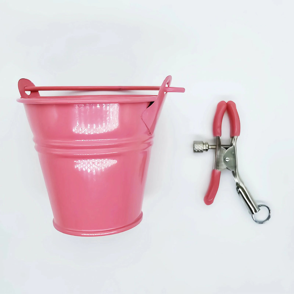 Pink Bucket Nipple Clamps – Metal Weighted Clips