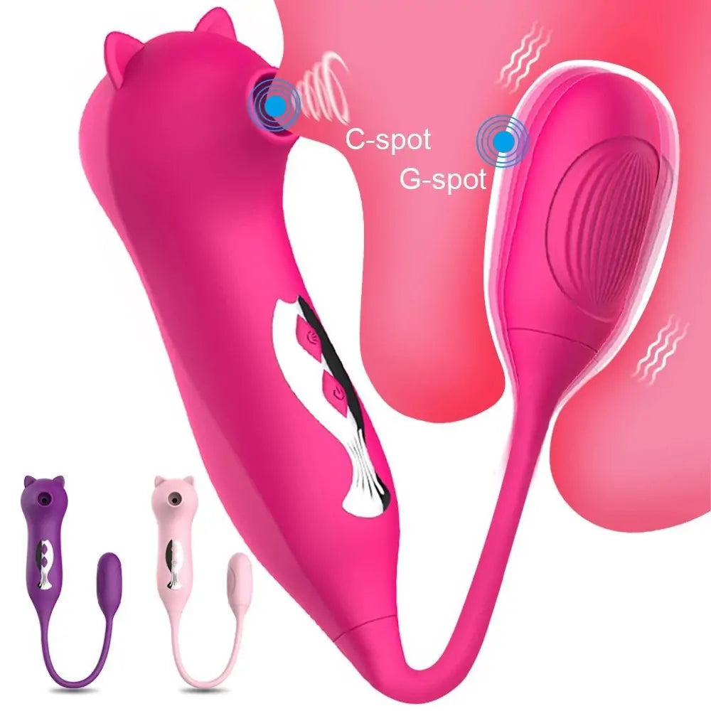 Pink Pussycat Bullet Vibrator – Suction and Vibration