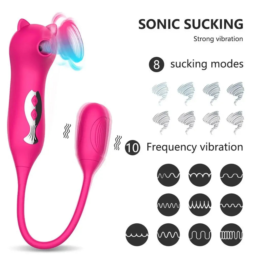 Pink Pussycat Bullet Vibrator – Suction and Vibration