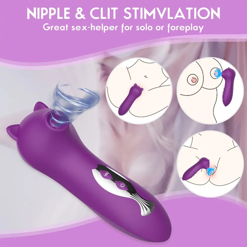 Pink Pussycat Bullet Vibrator – Suction and Vibration
