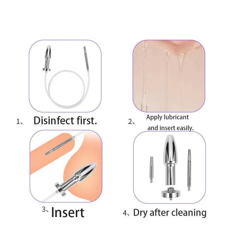 Piss to Ass Plug - Sounding Rods