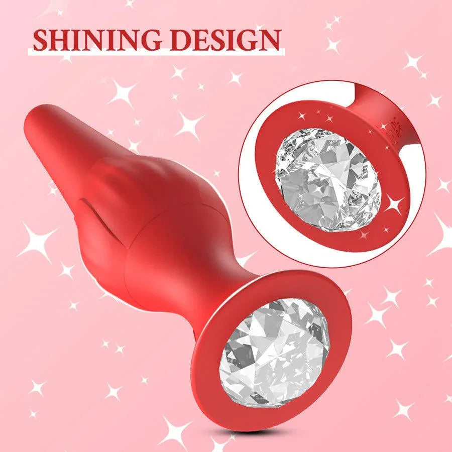 Plug Anal Diamond Vibrating & Remote 5.7 Inches