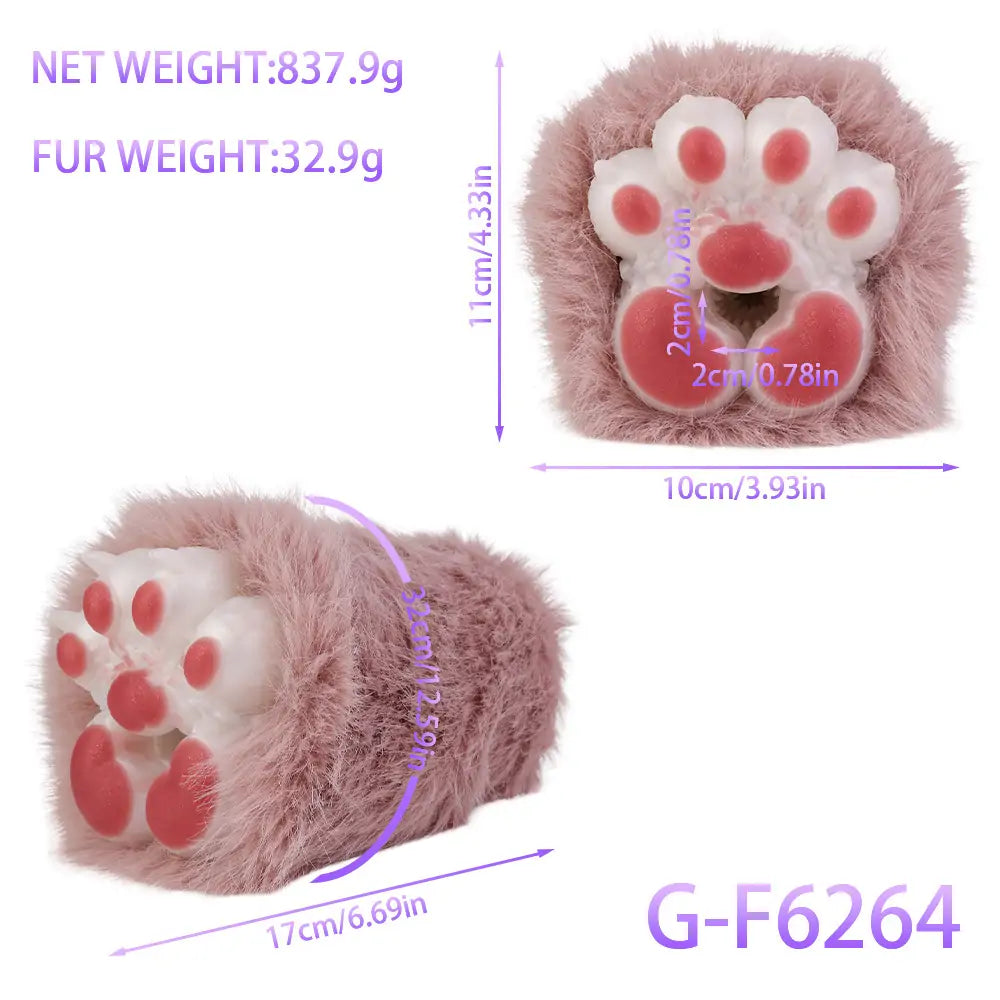 Plush Cat Paw Pocket Pussy