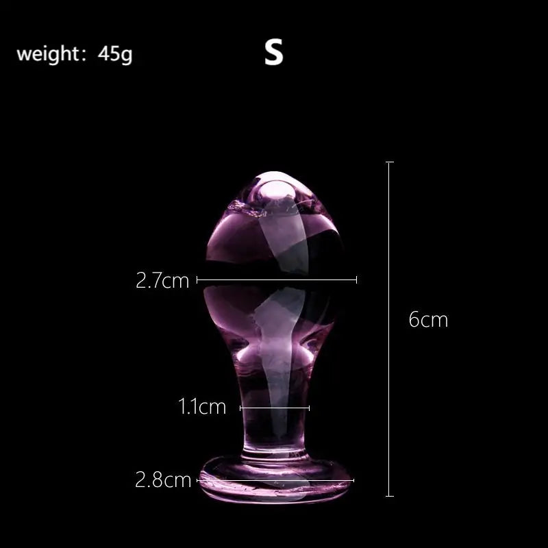 Princess Butt Plug Glass Anal Plug anesidora Princess Butt Plug Glass Anal Plug anesidora