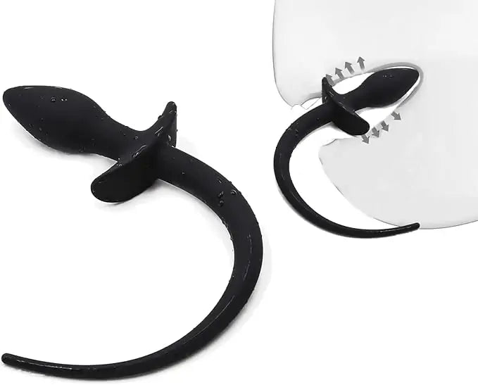 Puppy Tail Butt Plug Silicone Toy