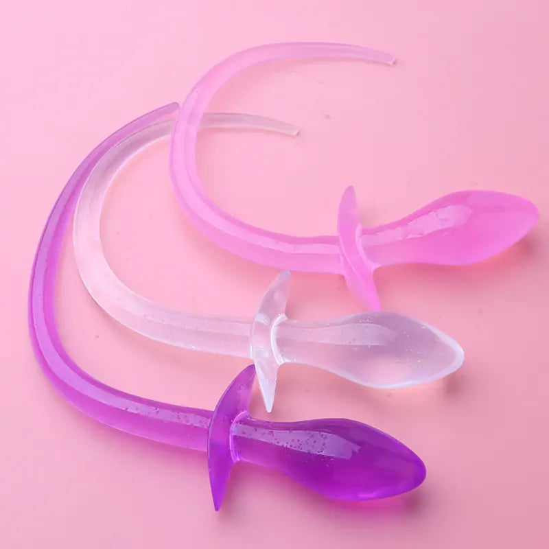 Puppy Tail Butt Plug Silicone Toy