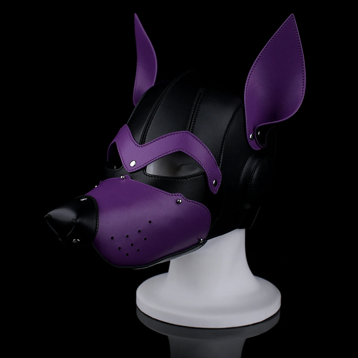 Puppy Play Hood – Adjustable BDSM Animal Mask