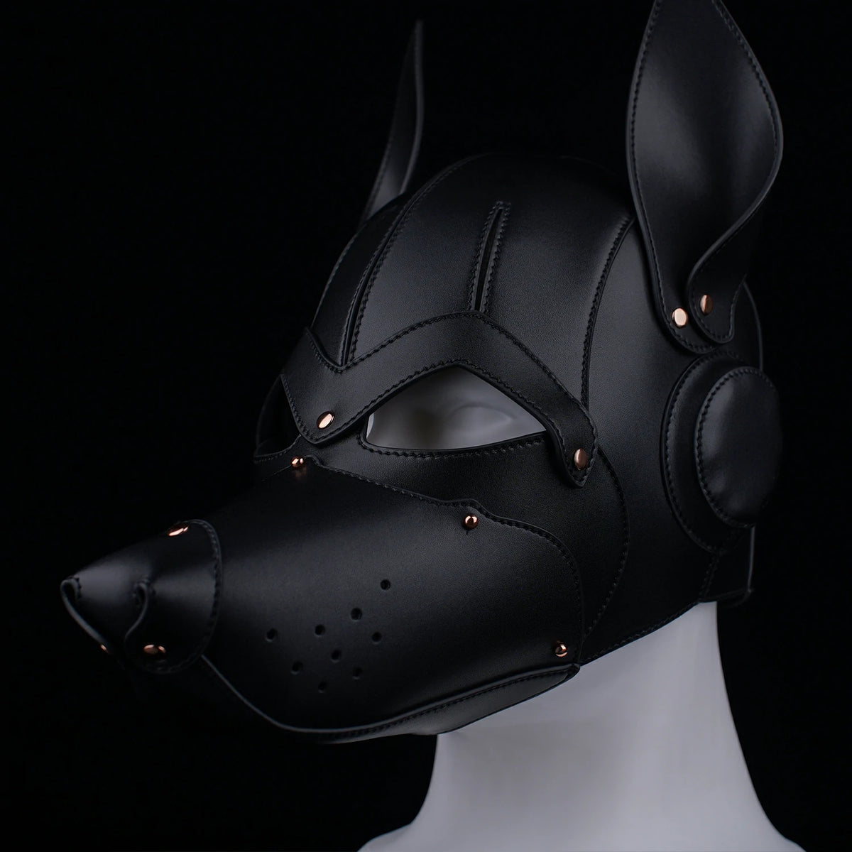 Puppy Play Hood – Adjustable BDSM Animal Mask
