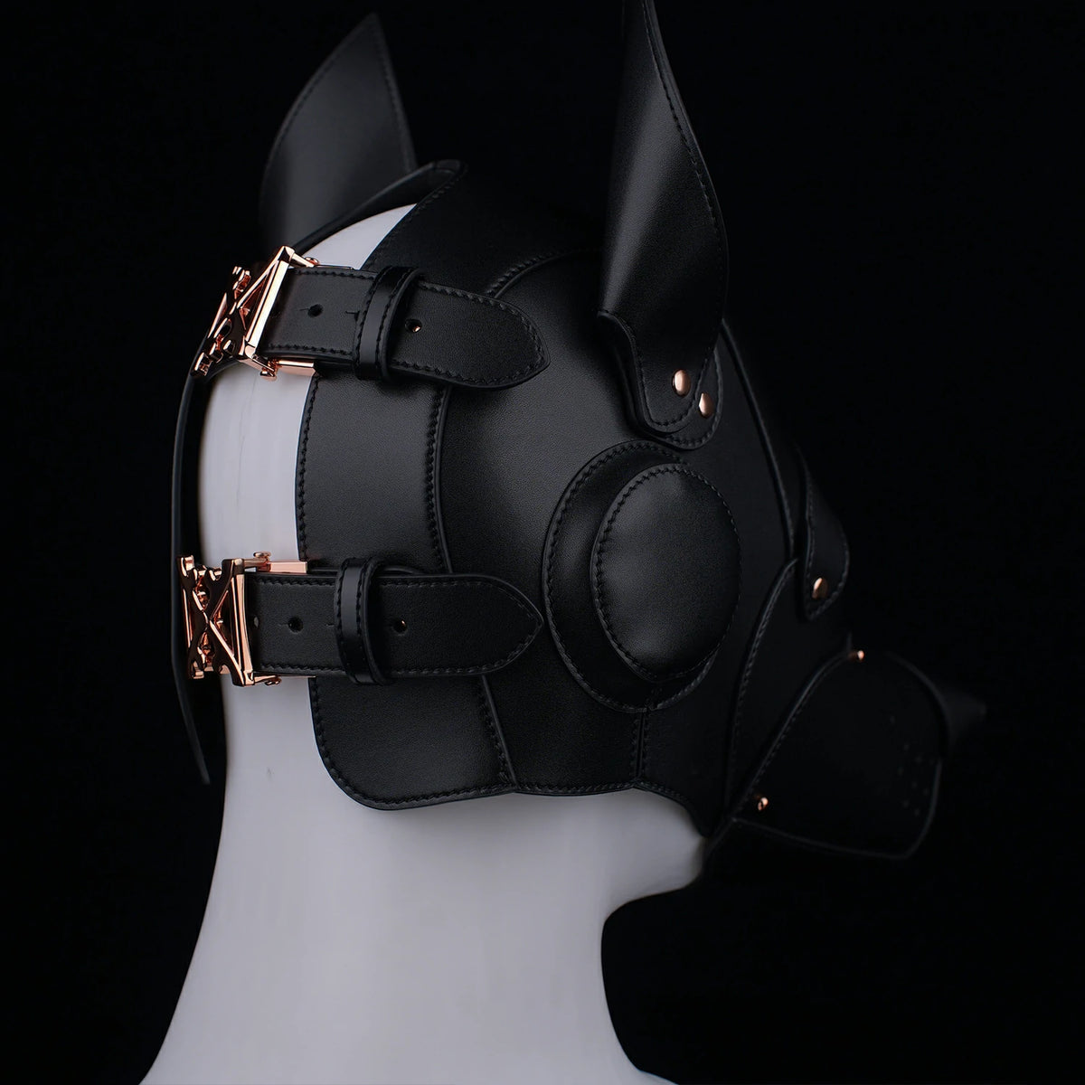 Puppy Play Hood – Adjustable BDSM Animal Mask