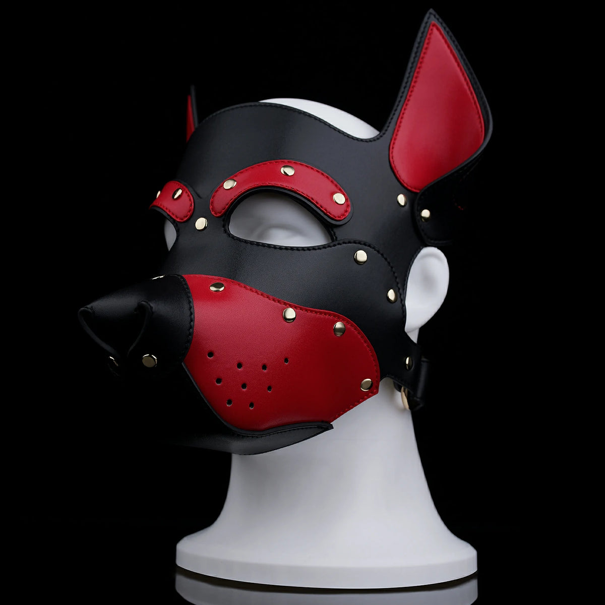 Puppy Play Hood – Adjustable BDSM Animal Mask