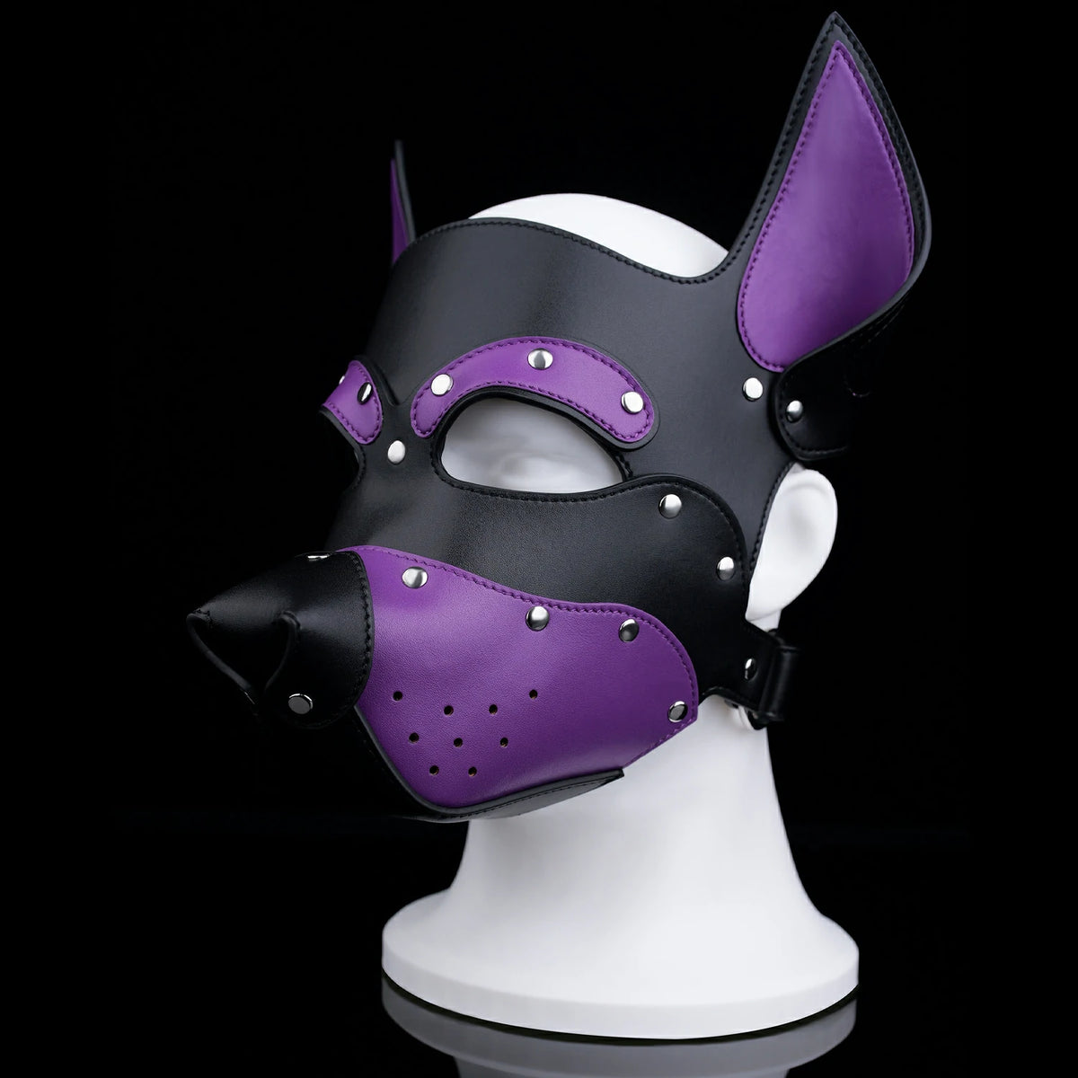 Puppy Play Hood – Adjustable BDSM Animal Mask