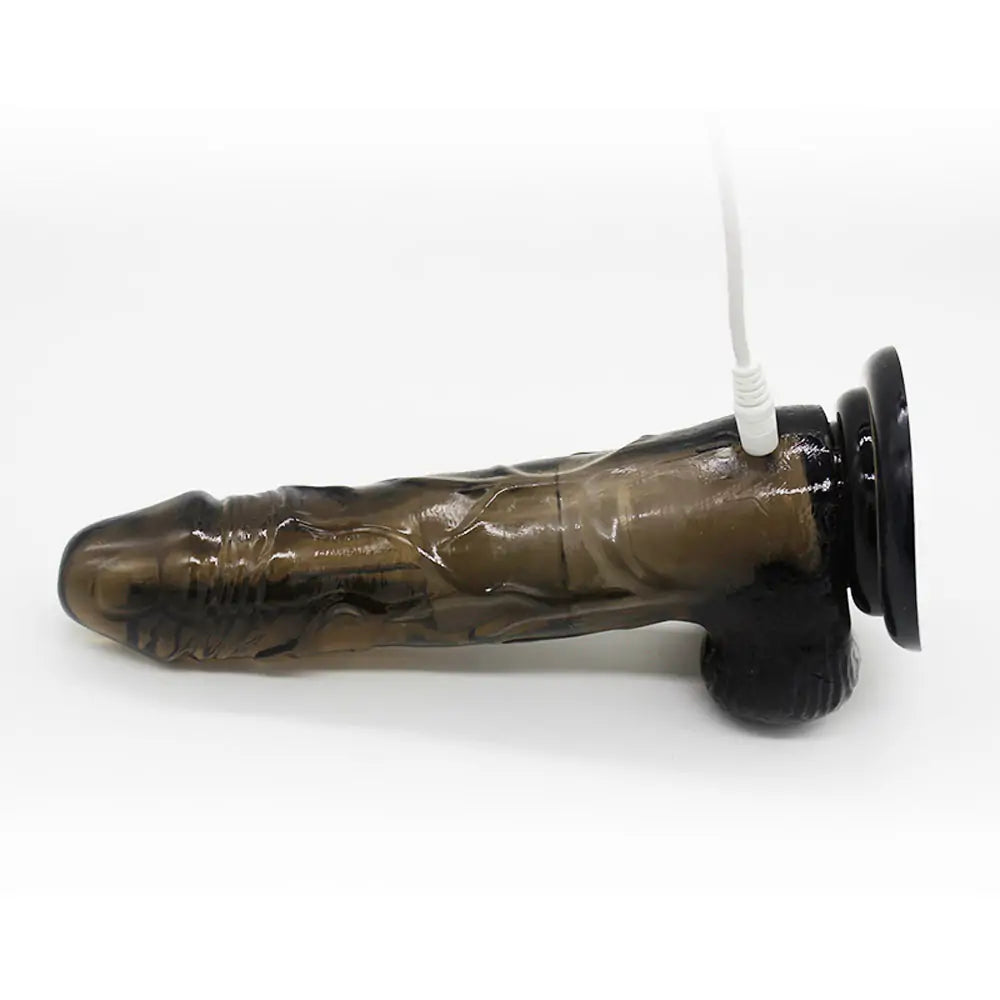 Real Rock Clear Pleasure Rod Vibrator Dildo