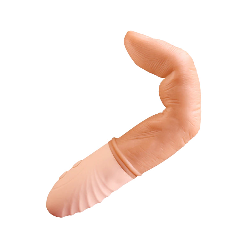 Realistic Curved G-Spot Finger Vibrator