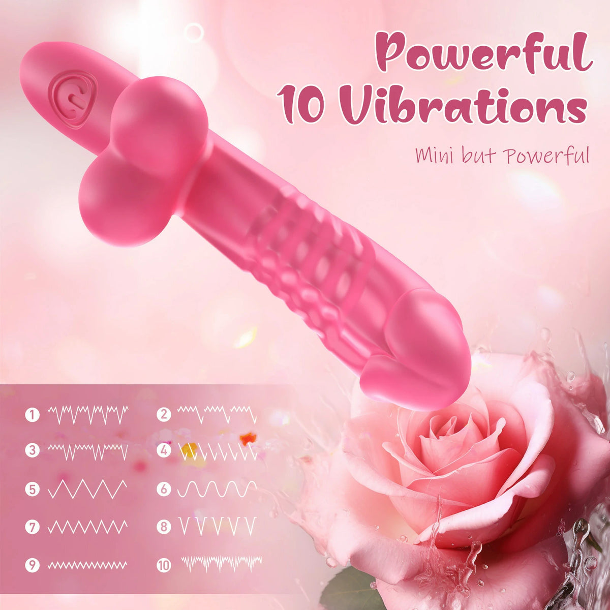 Realistic Dildo Vibrator – Textured Penis-Shaped Design