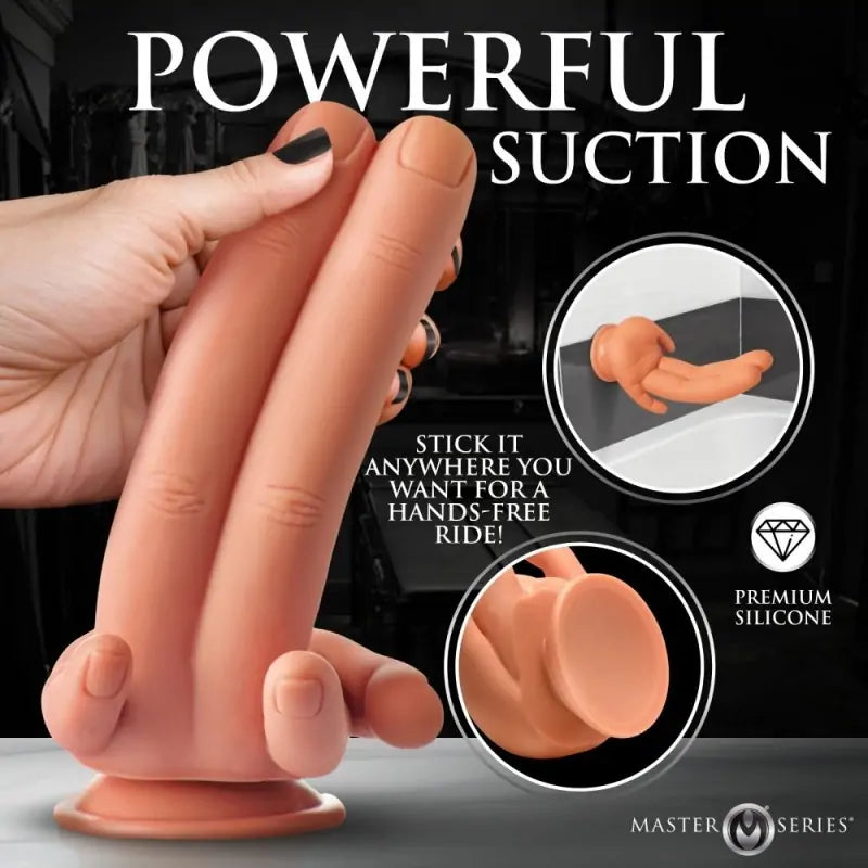 Realistic Double Finger Dildo 7.8 Inches