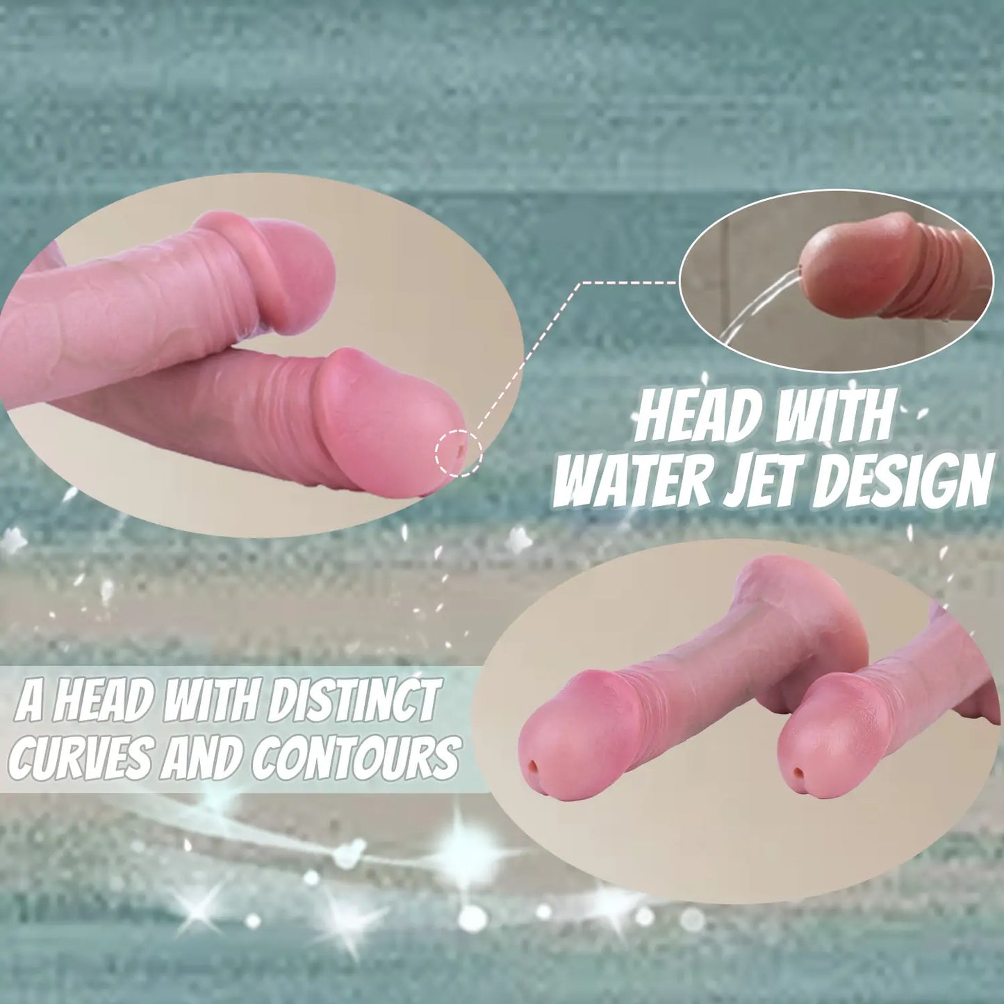 Realistic Dual-Layer Squirting Dildo 7 Inches
