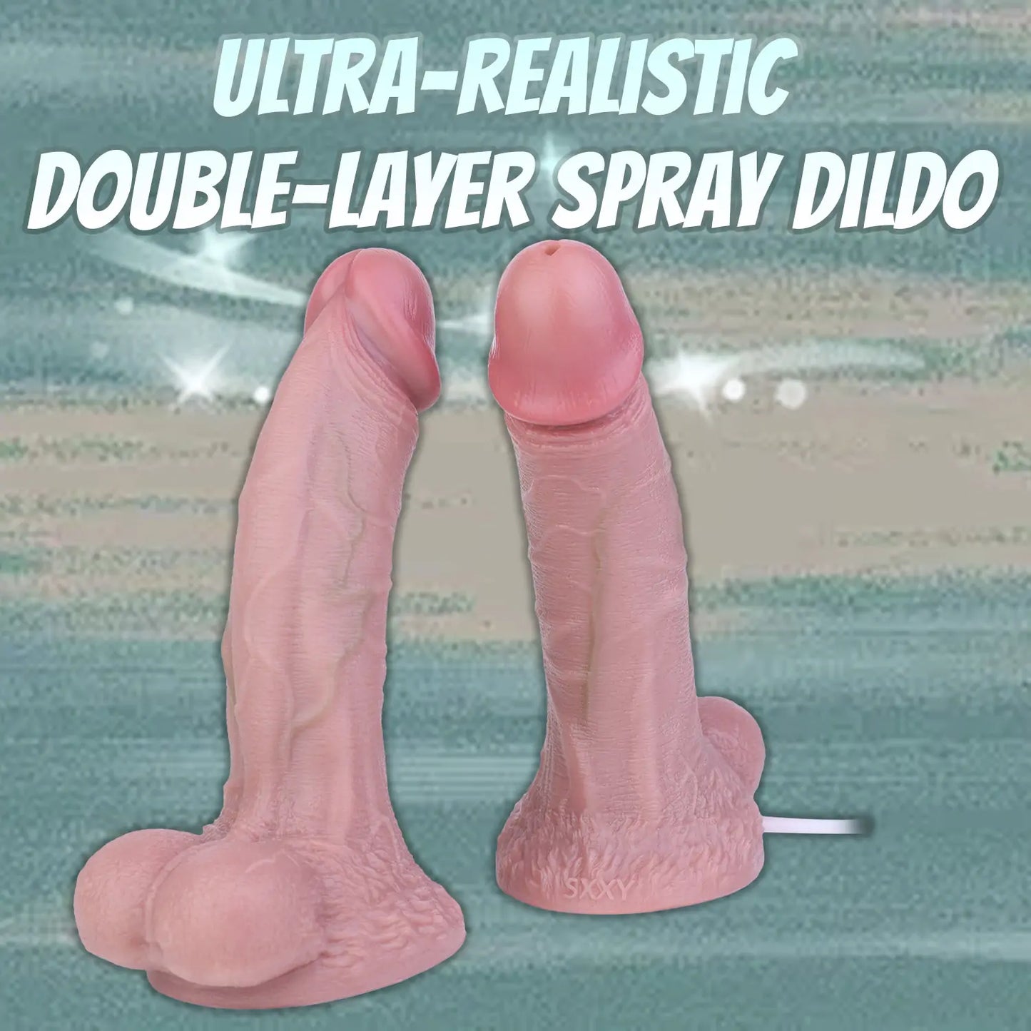 Realistic Dual-Layer Squirting Dildo 7 Inches