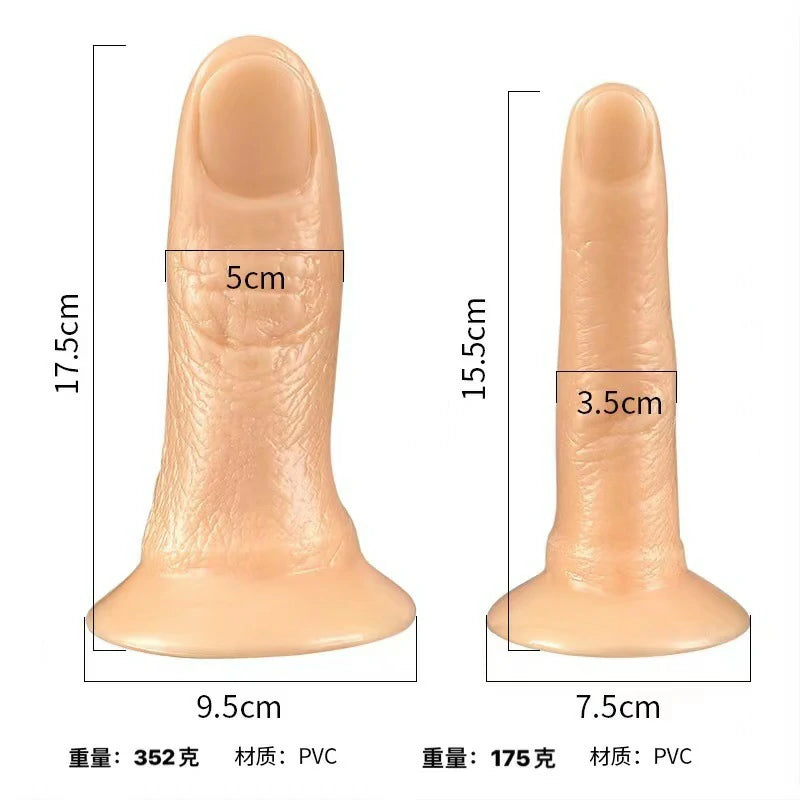 Realistic Finger Butt Plug - Thumb Or Index Finger