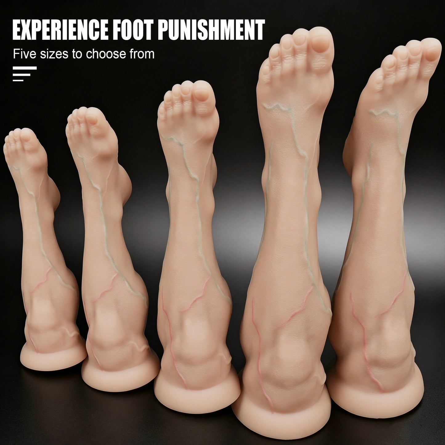 Realistic Foot Anal Dildo With Suction Cup
