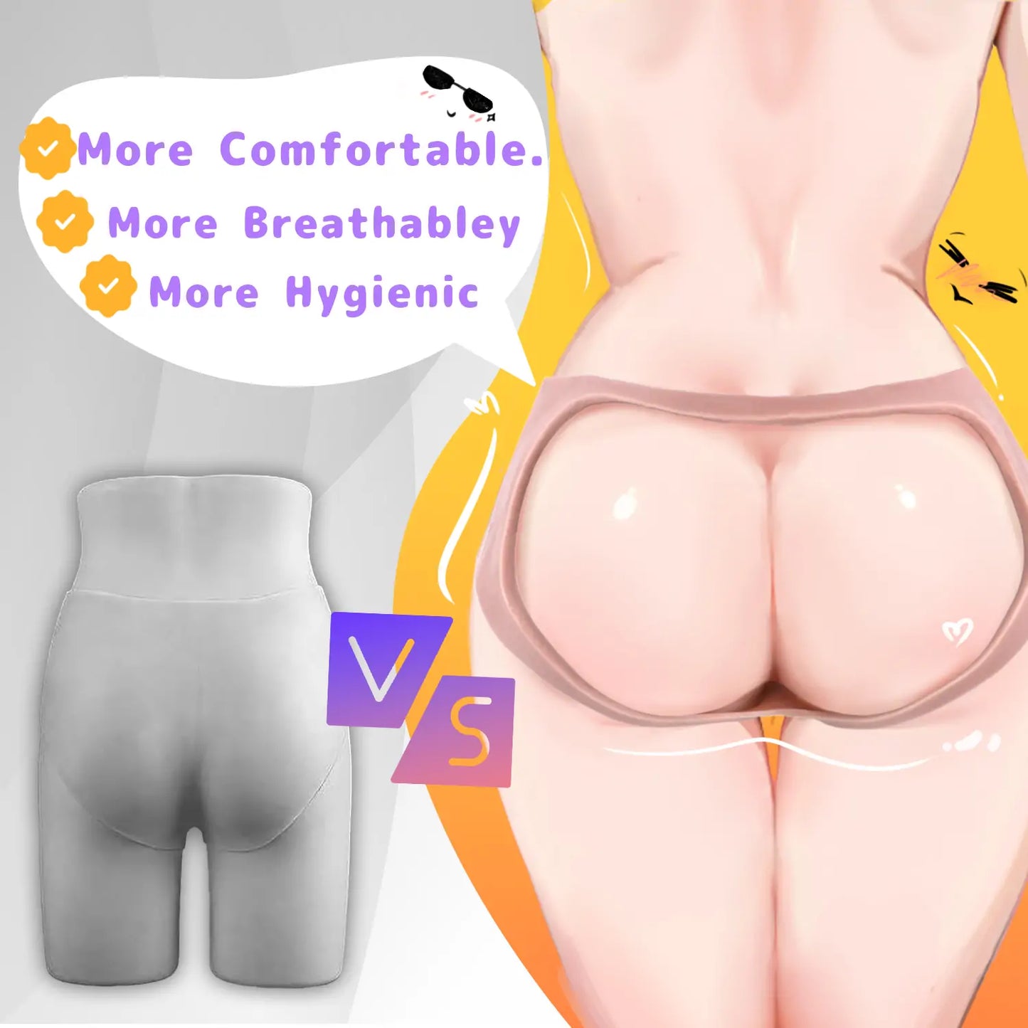 Realistic Hollow Strap-On Silicone Dildo