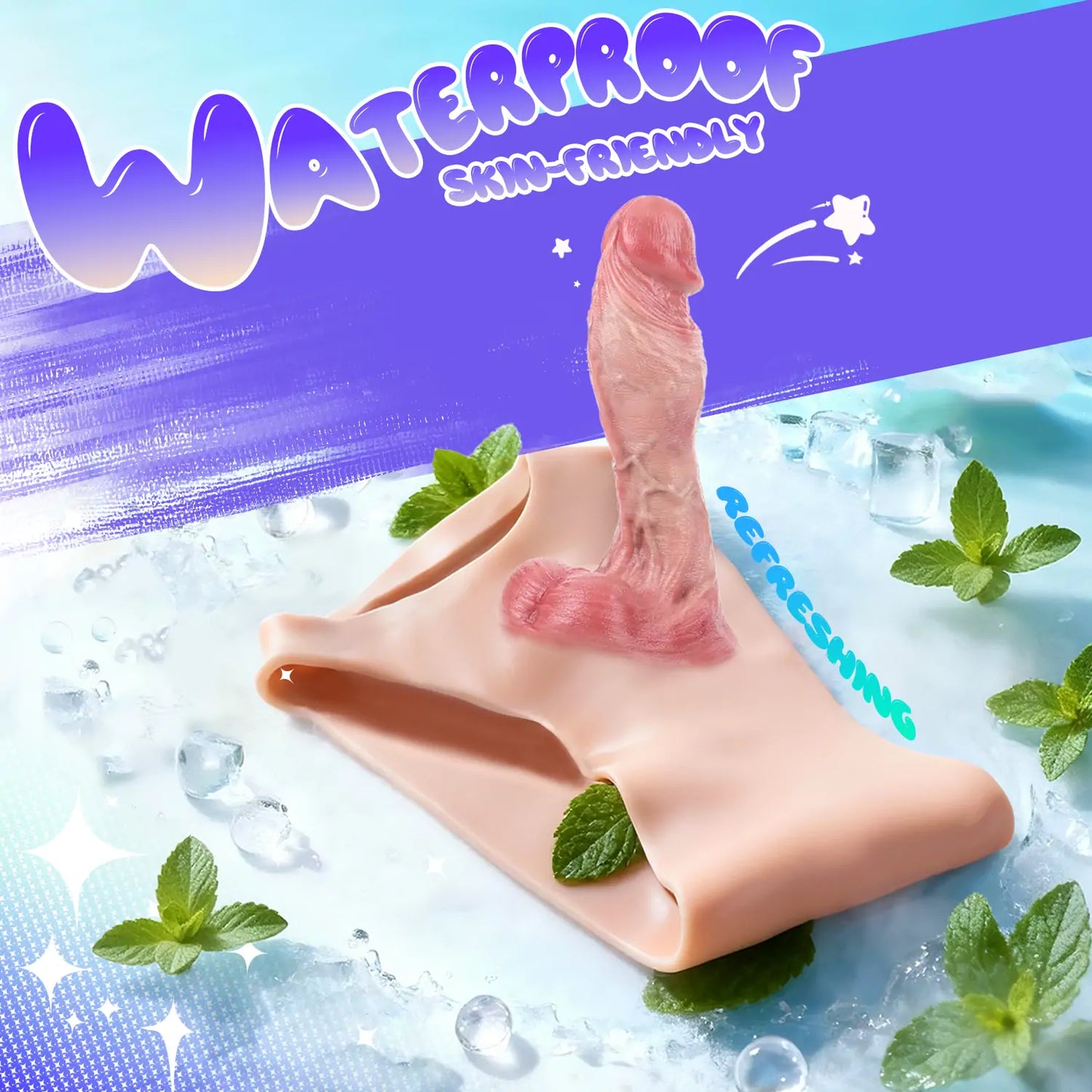 Realistic Hollow Strap-On Silicone Dildo