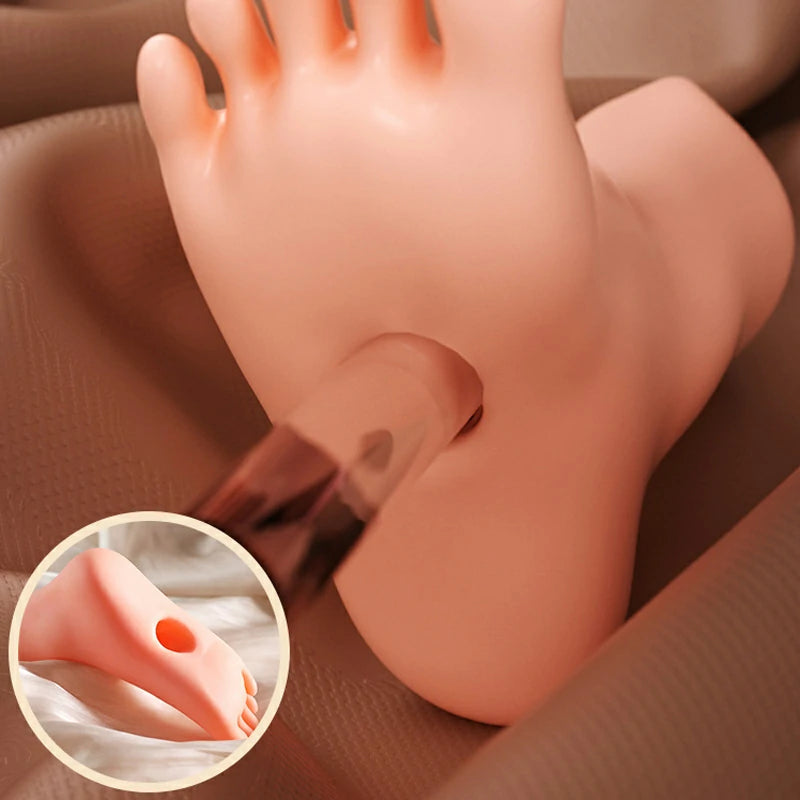 Realistic Mouth & Foot Dual-Channel Masturbator