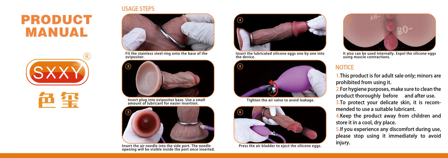 Realistic Ovipositor Dildo with Suction Cup