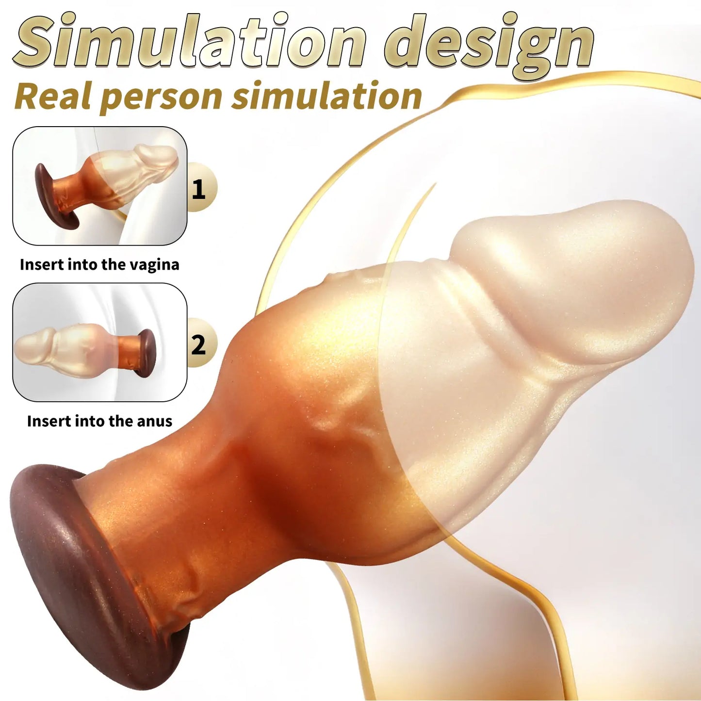 Realistic Penis Head Knot Butt Plug