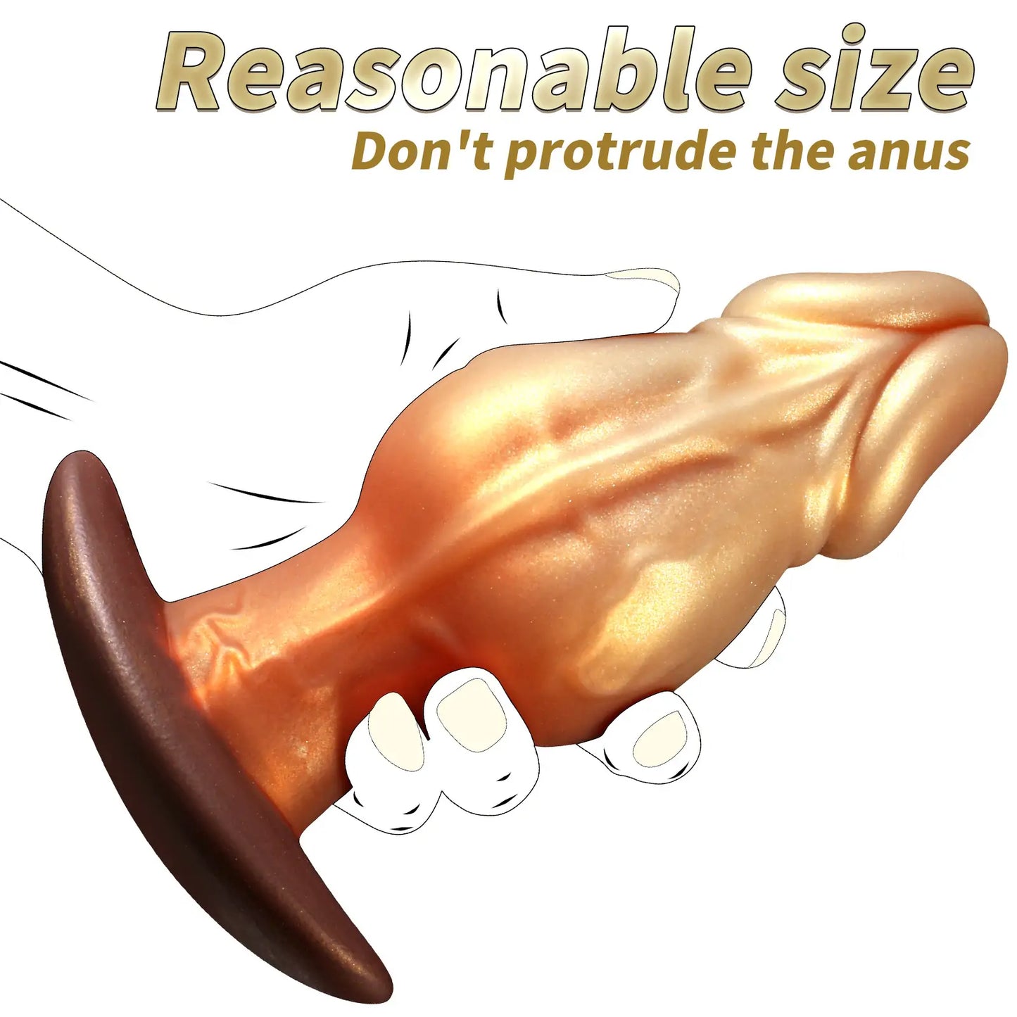 Realistic Penis Head Knot Butt Plug