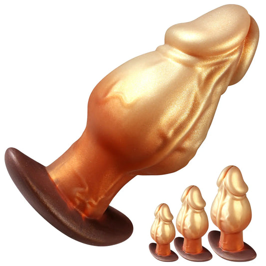 Realistic Penis Head Knot Butt Plug