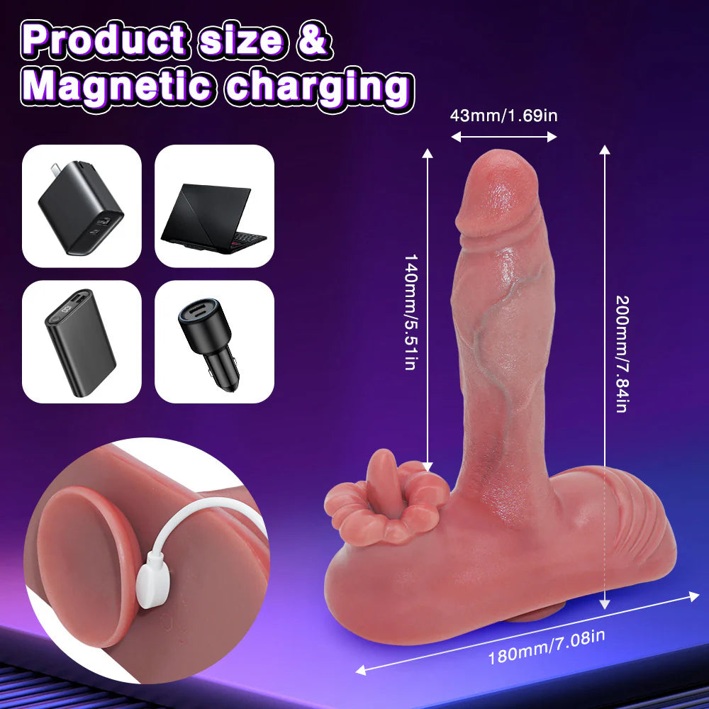 Realistic Ride-On Dildo – Heated Grinder Vibrator