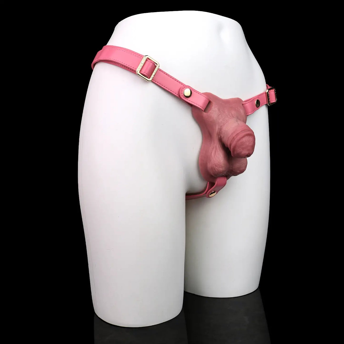 Realistic Soft Silicone FTM Packer with Straps