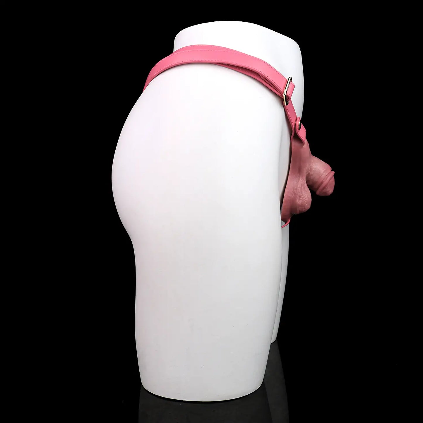 Realistic Soft Silicone FTM Packer with Straps