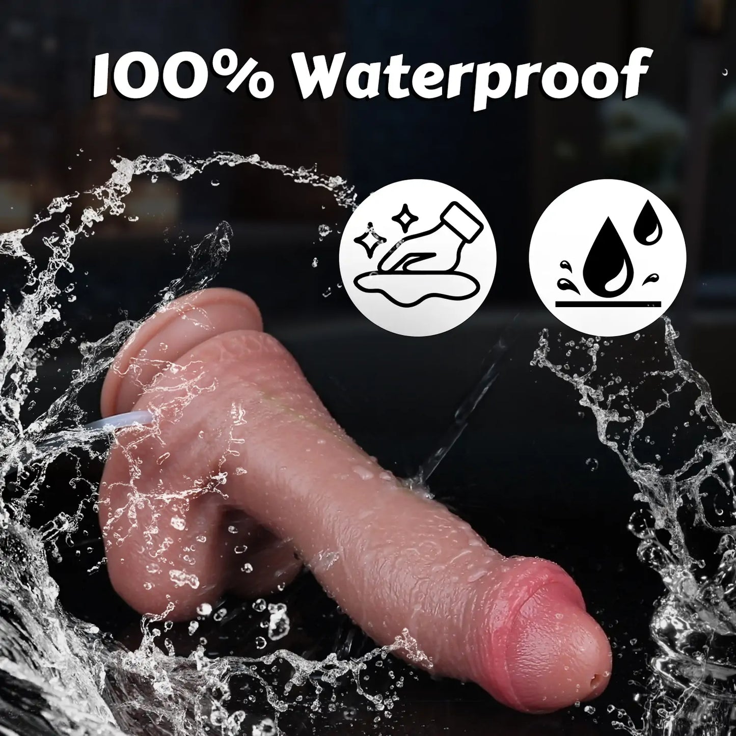 Realistic Squirting Strap On Dildo