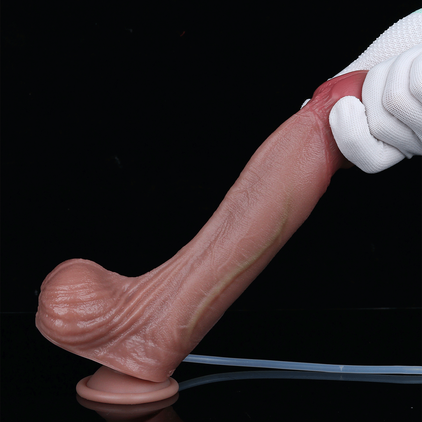 Realistic Squirting Strap On Dildo