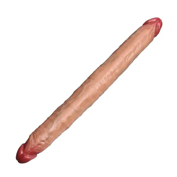 Realistic Fleshy Silicone Double Dildo 18.3 Inches