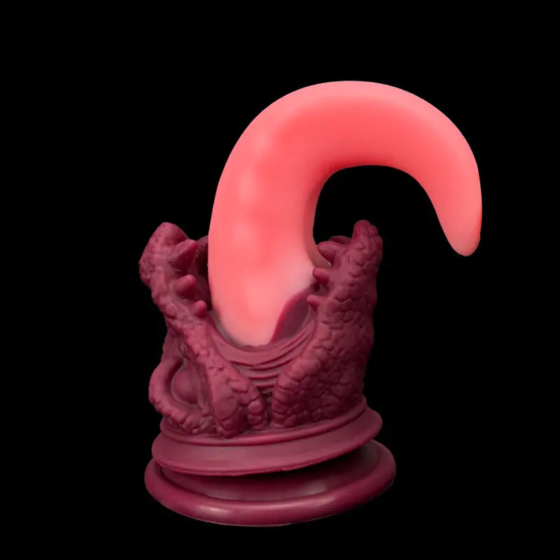 Realistic Pink Silicone Dragon Tongue Dildo