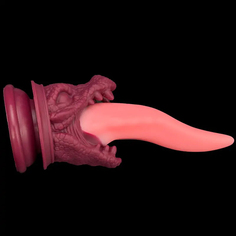Realistic Pink Silicone Dragon Tongue Dildo