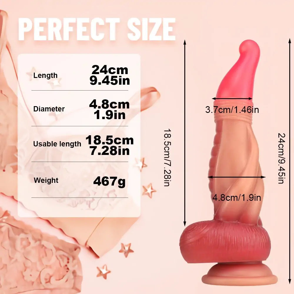 Red Hat Alien Dildo 9.4 Inches