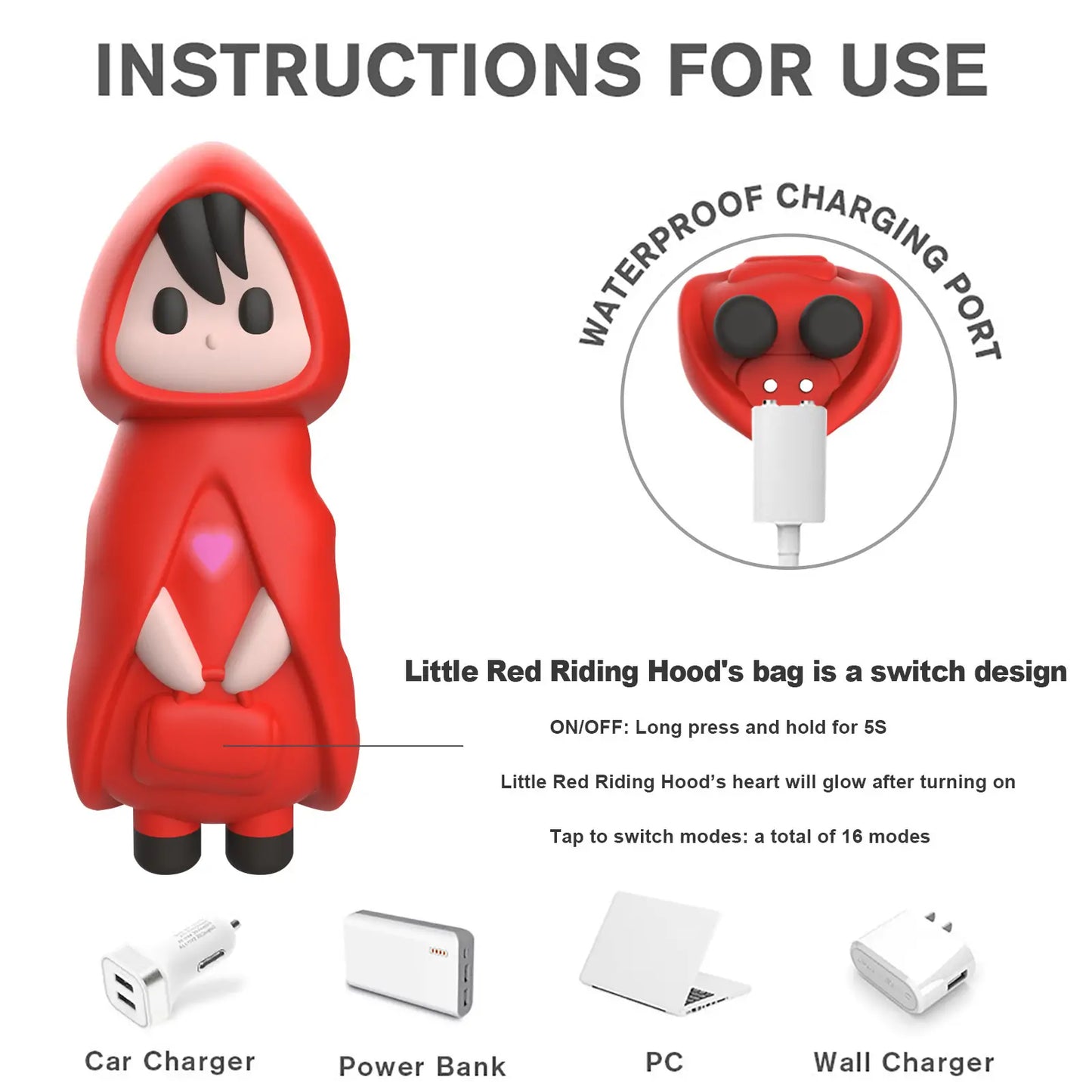 Red Hood Mini Discreet Vibrator