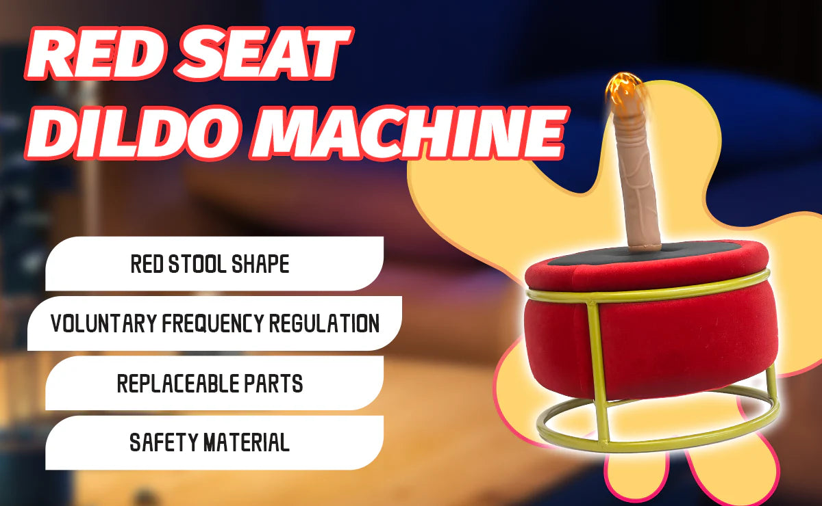 Red Seat Dildo Chair Machine