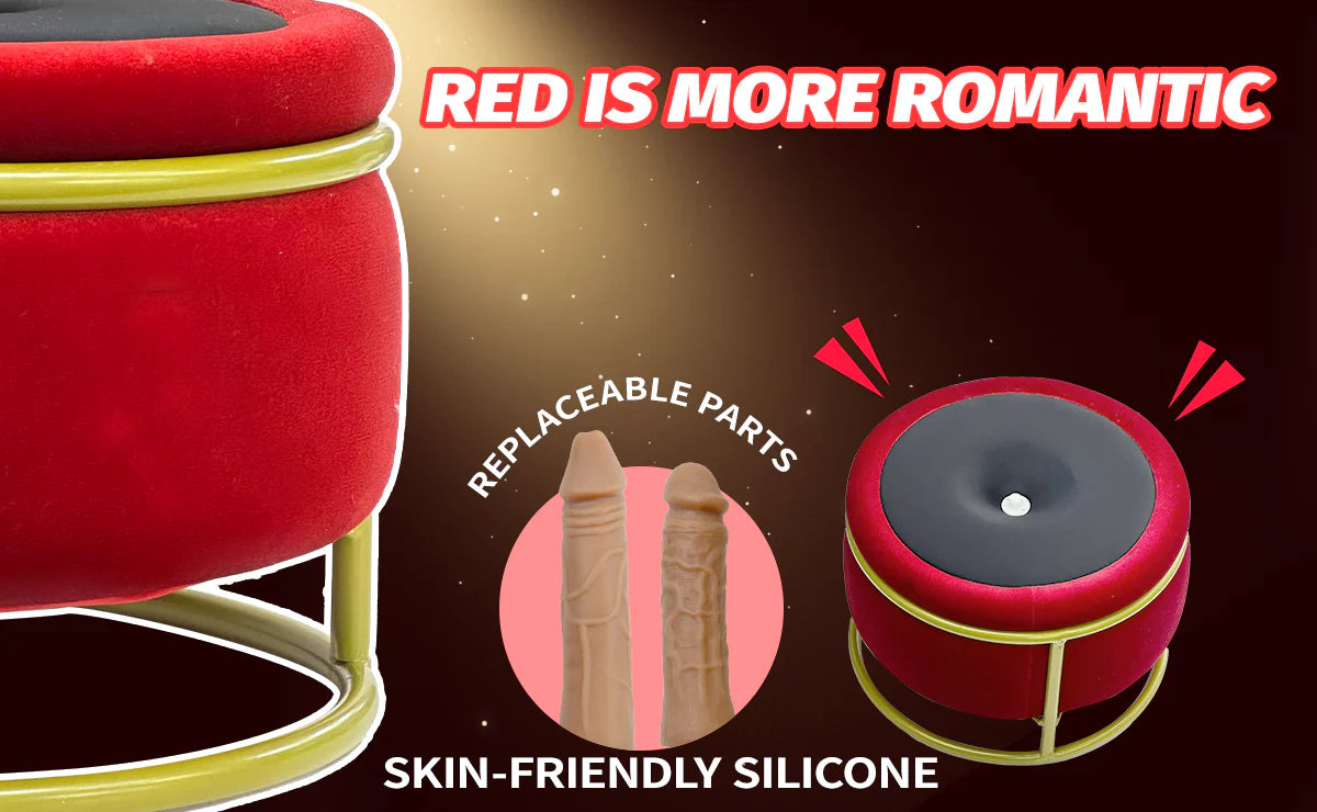 Red Seat Dildo Chair Machine