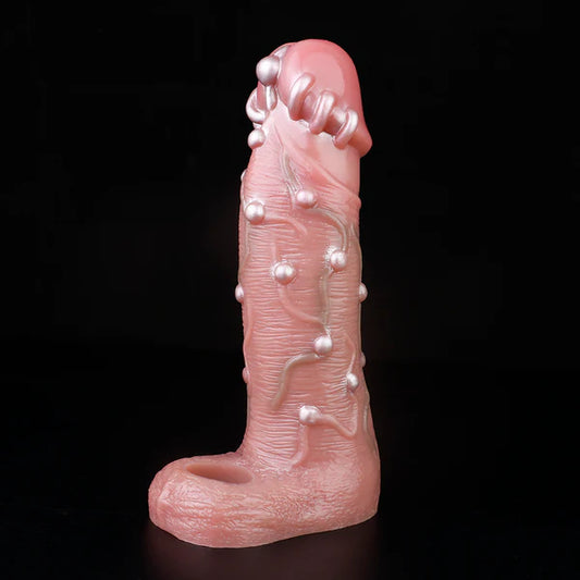Ribbed Penis Sleeve Life Size Stimulation