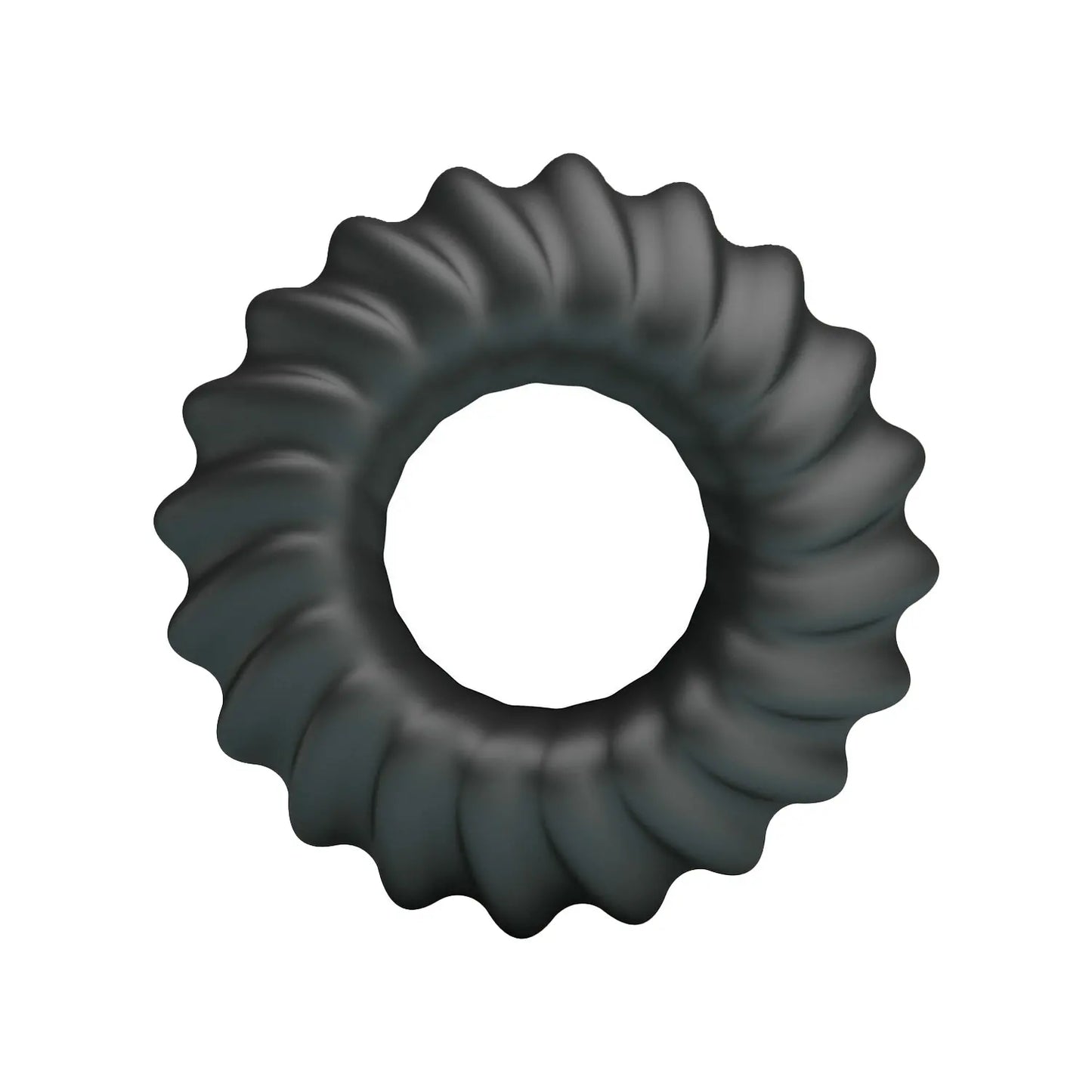 Ribbed Cock Ring Silicone Grip Loop
