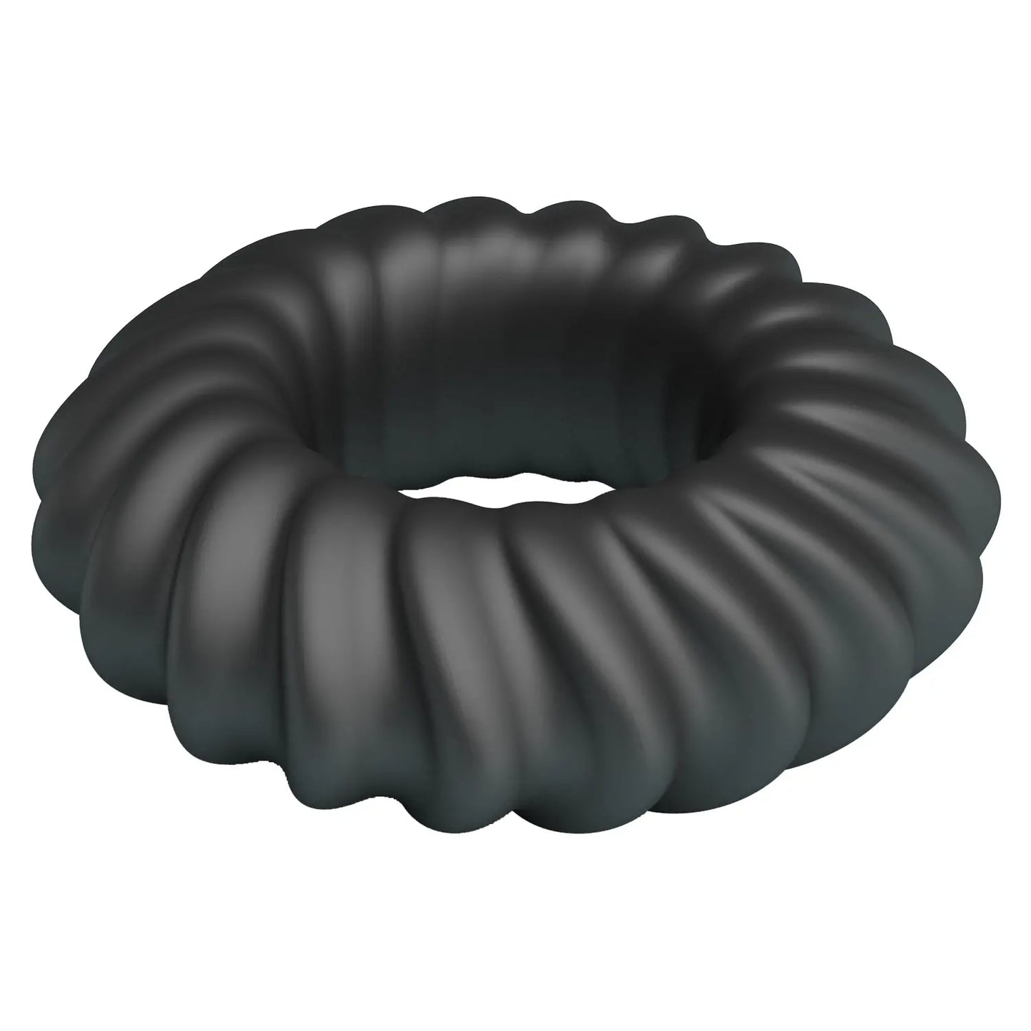 Ribbed Cock Ring Silicone Grip Loop