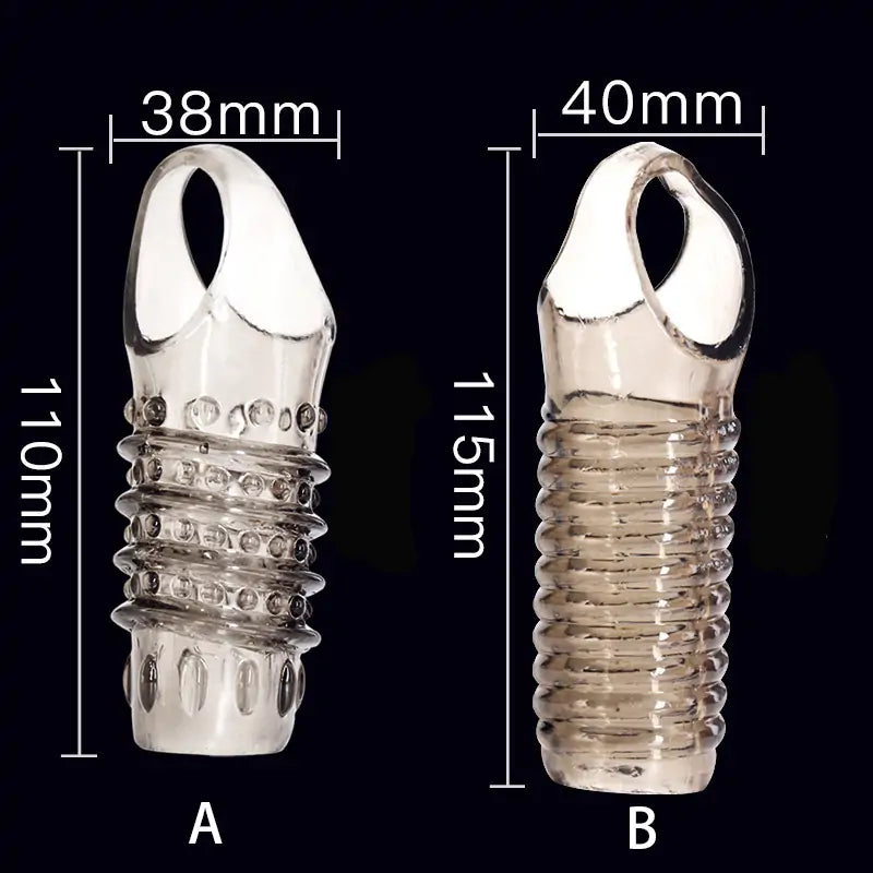 Ribbed Cock Sleeve for Enhanced Stimulation