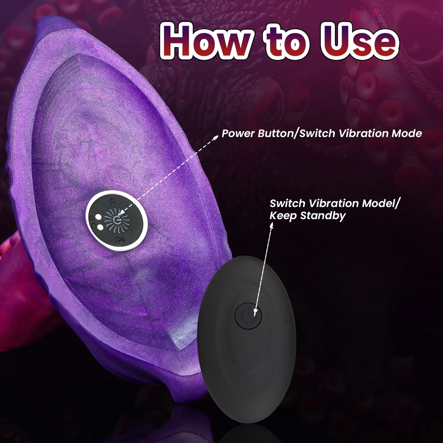 Ride-On Fantasy Tentacle Vibrating Grinder